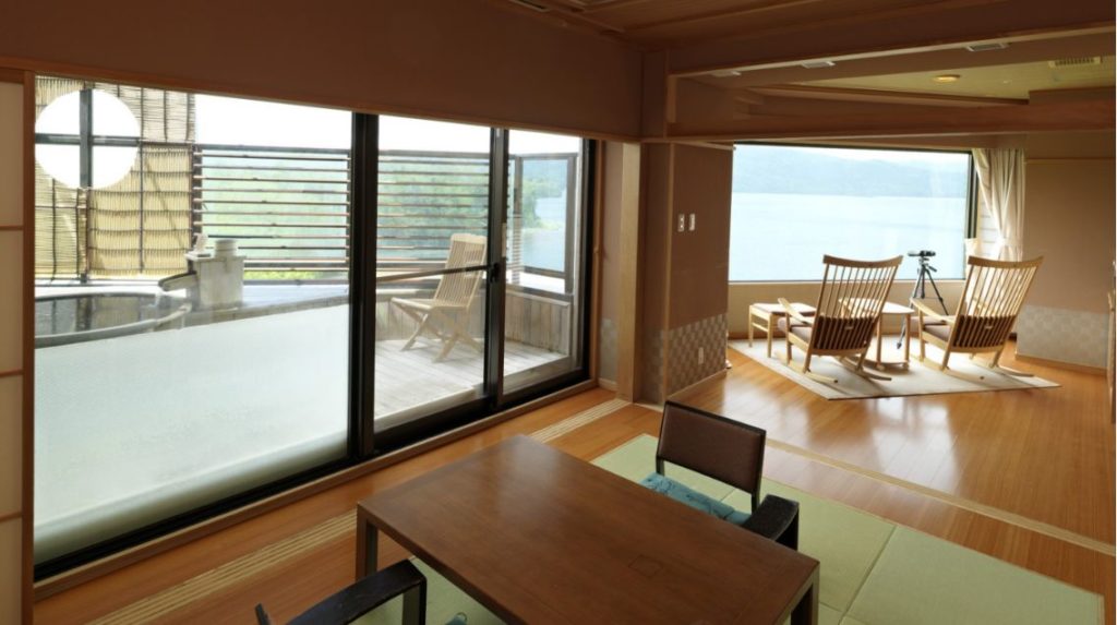 あかん遊久の里鶴雅　客室露天風呂